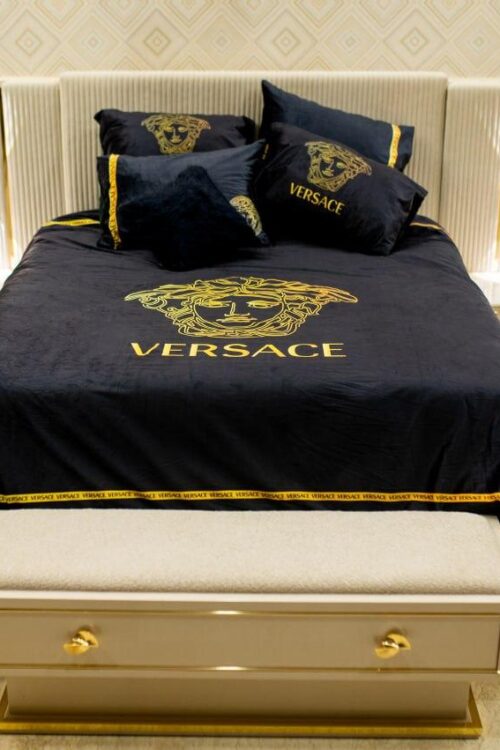 Versace Duvet Face Logo Gold