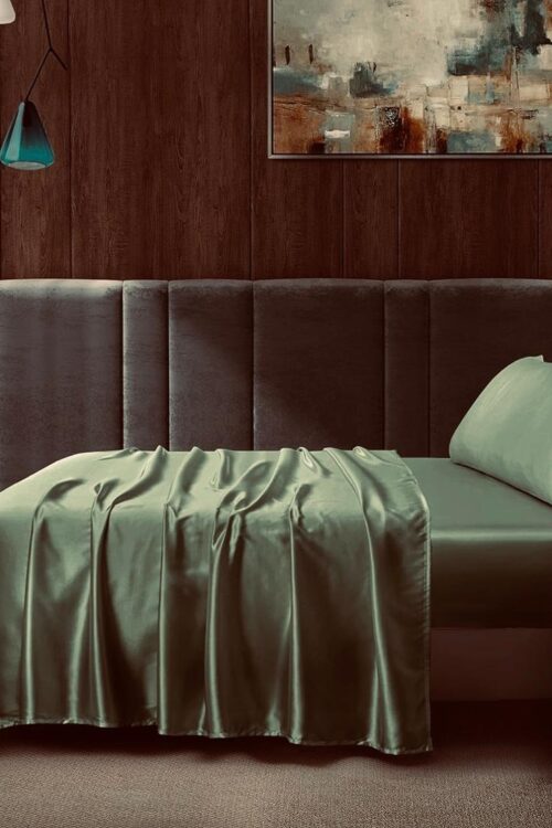 Satin Bed set Olive