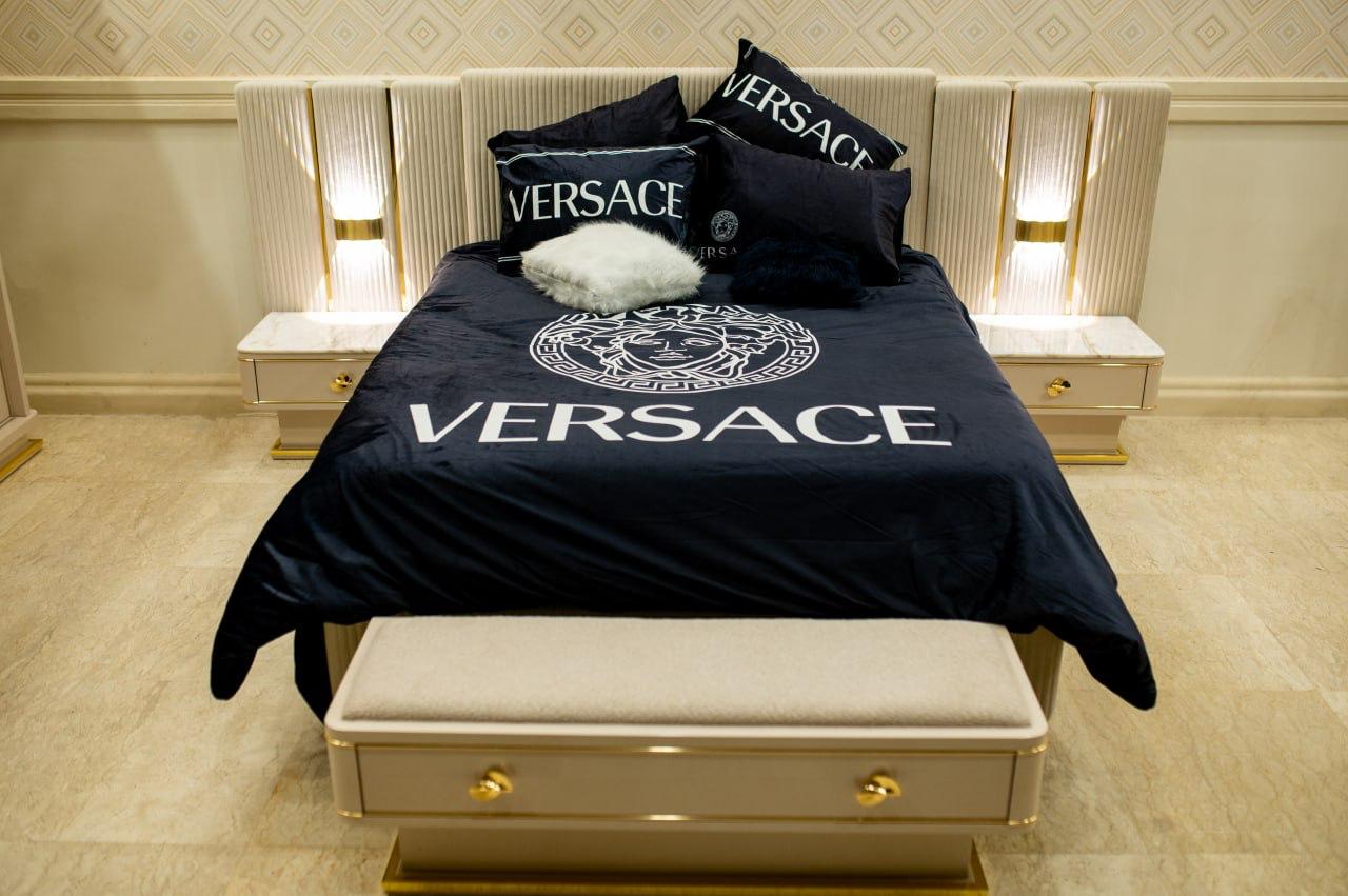 Versace Duvet White Logo