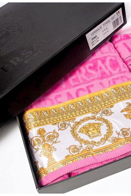 Versace Towel Set (Pink)