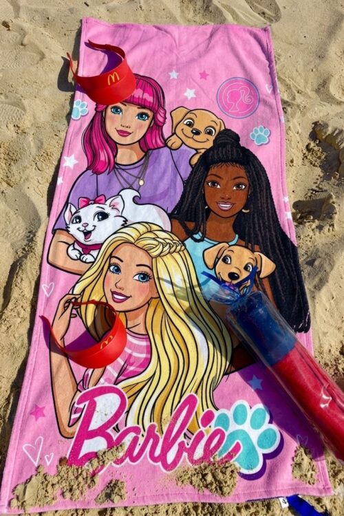 Barbie beach towel