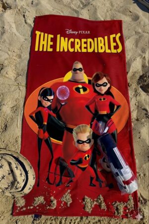 The incredibles beach towel