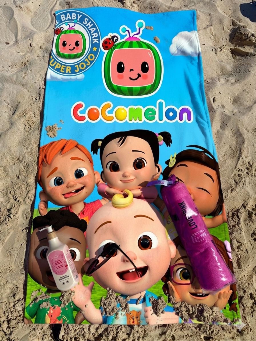Cocomelon beach towel